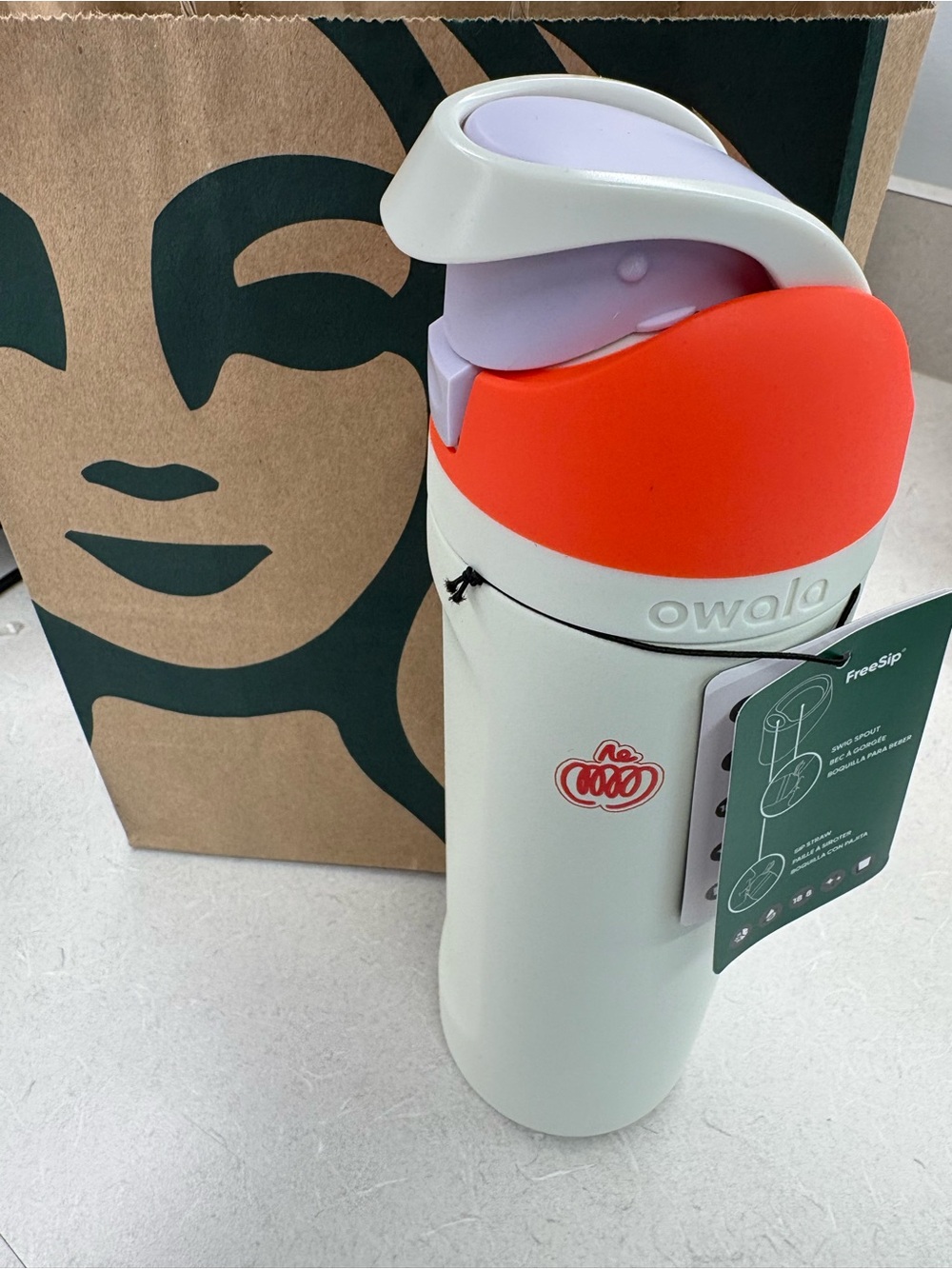Pumpkin Owala Starbucks Water Bottle